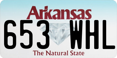 AR license plate 653WHL