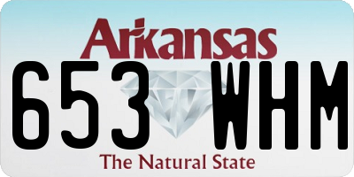 AR license plate 653WHM