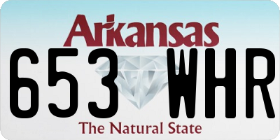 AR license plate 653WHR
