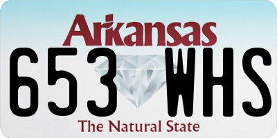 AR license plate 653WHS
