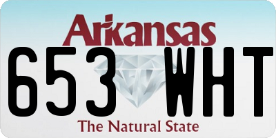 AR license plate 653WHT