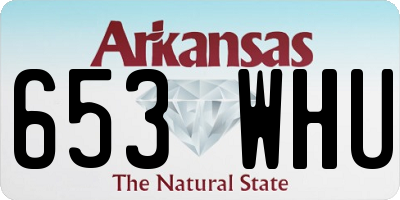 AR license plate 653WHU