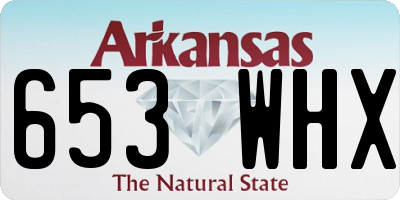 AR license plate 653WHX