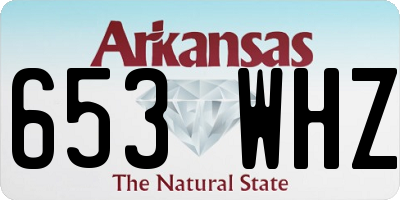 AR license plate 653WHZ