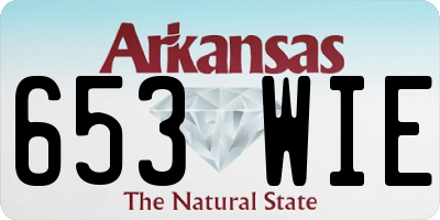 AR license plate 653WIE