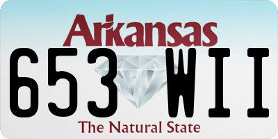 AR license plate 653WII