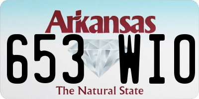 AR license plate 653WIO