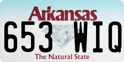 AR license plate 653WIQ