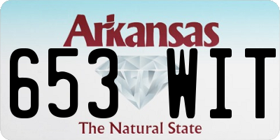 AR license plate 653WIT