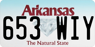 AR license plate 653WIY