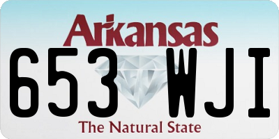 AR license plate 653WJI