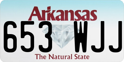 AR license plate 653WJJ