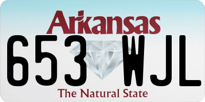 AR license plate 653WJL