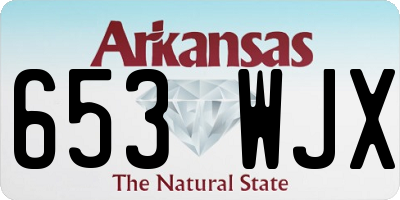 AR license plate 653WJX