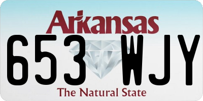 AR license plate 653WJY