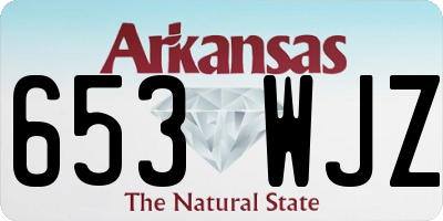 AR license plate 653WJZ