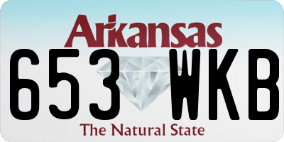 AR license plate 653WKB