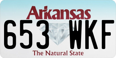 AR license plate 653WKF