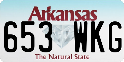 AR license plate 653WKG