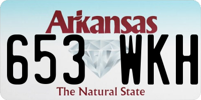 AR license plate 653WKH