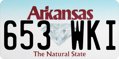 AR license plate 653WKI