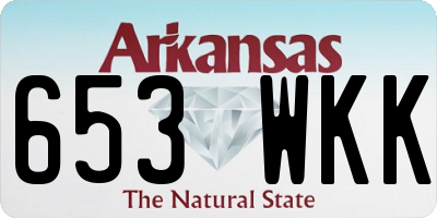 AR license plate 653WKK