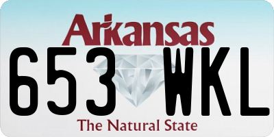 AR license plate 653WKL