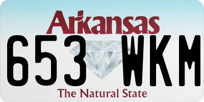 AR license plate 653WKM