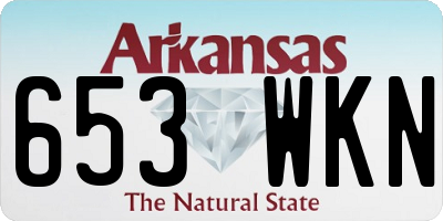 AR license plate 653WKN