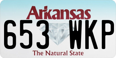 AR license plate 653WKP