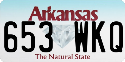 AR license plate 653WKQ