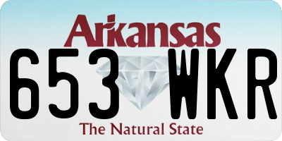 AR license plate 653WKR