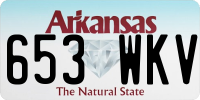 AR license plate 653WKV