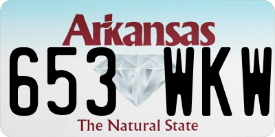 AR license plate 653WKW