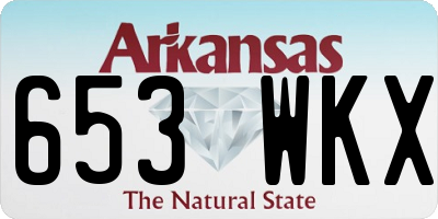 AR license plate 653WKX