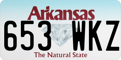AR license plate 653WKZ