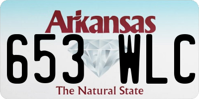 AR license plate 653WLC