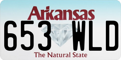 AR license plate 653WLD
