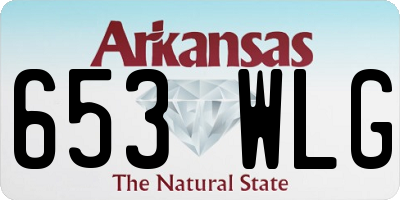 AR license plate 653WLG