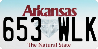 AR license plate 653WLK