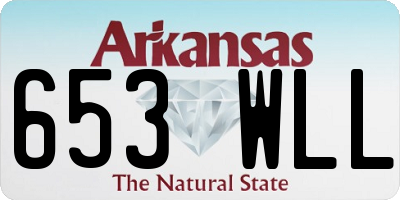 AR license plate 653WLL