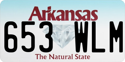 AR license plate 653WLM