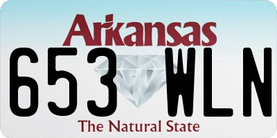 AR license plate 653WLN