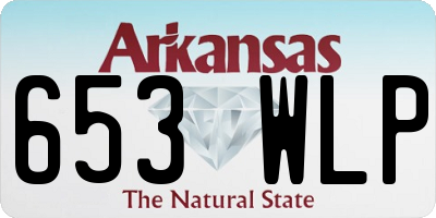 AR license plate 653WLP