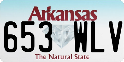 AR license plate 653WLV