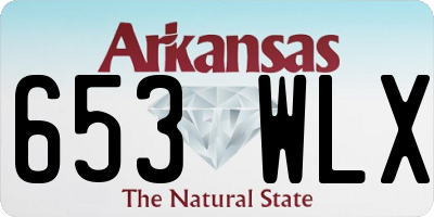 AR license plate 653WLX