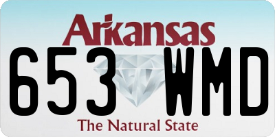 AR license plate 653WMD