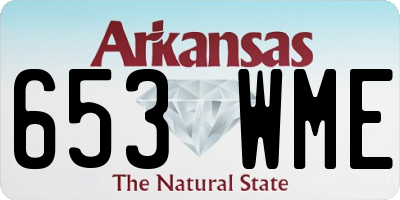 AR license plate 653WME