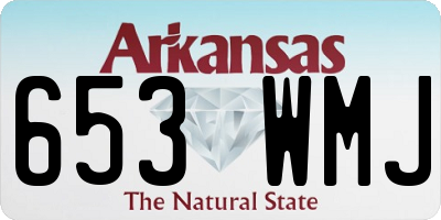 AR license plate 653WMJ