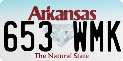 AR license plate 653WMK